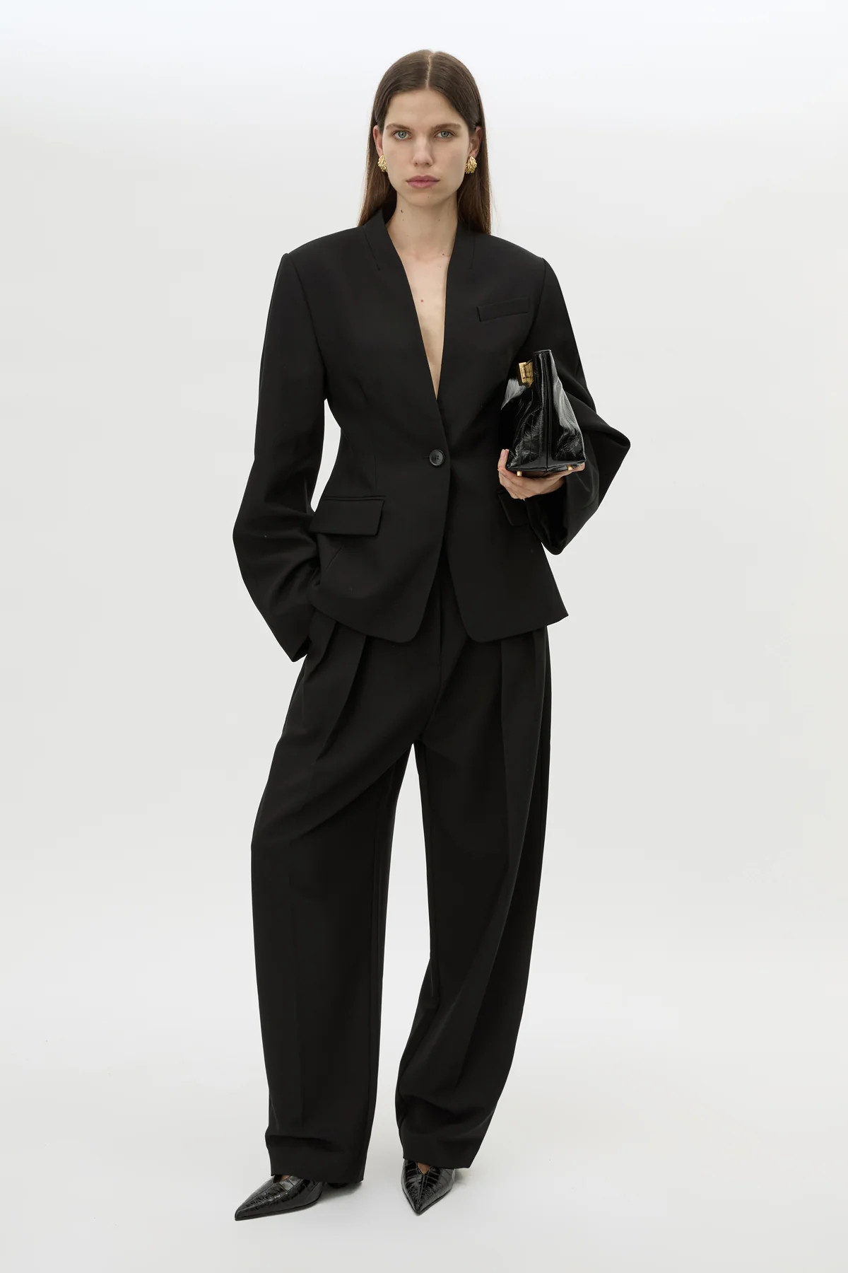 Tala Fitted Collarless Blazer in Black - CAMILLA AND MARC® C&M | CAMILLA AND MARC (ANZ)