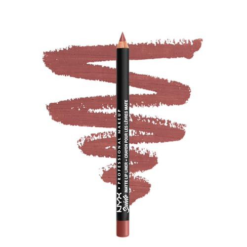 NYX PROFESSIONAL MAKEUP Suede Matte Lip Liner, Velvety-Smooth, Long-Lasting Formula For A Defined Lip Makeup Look - Cannes (Red) | Amazon (US)