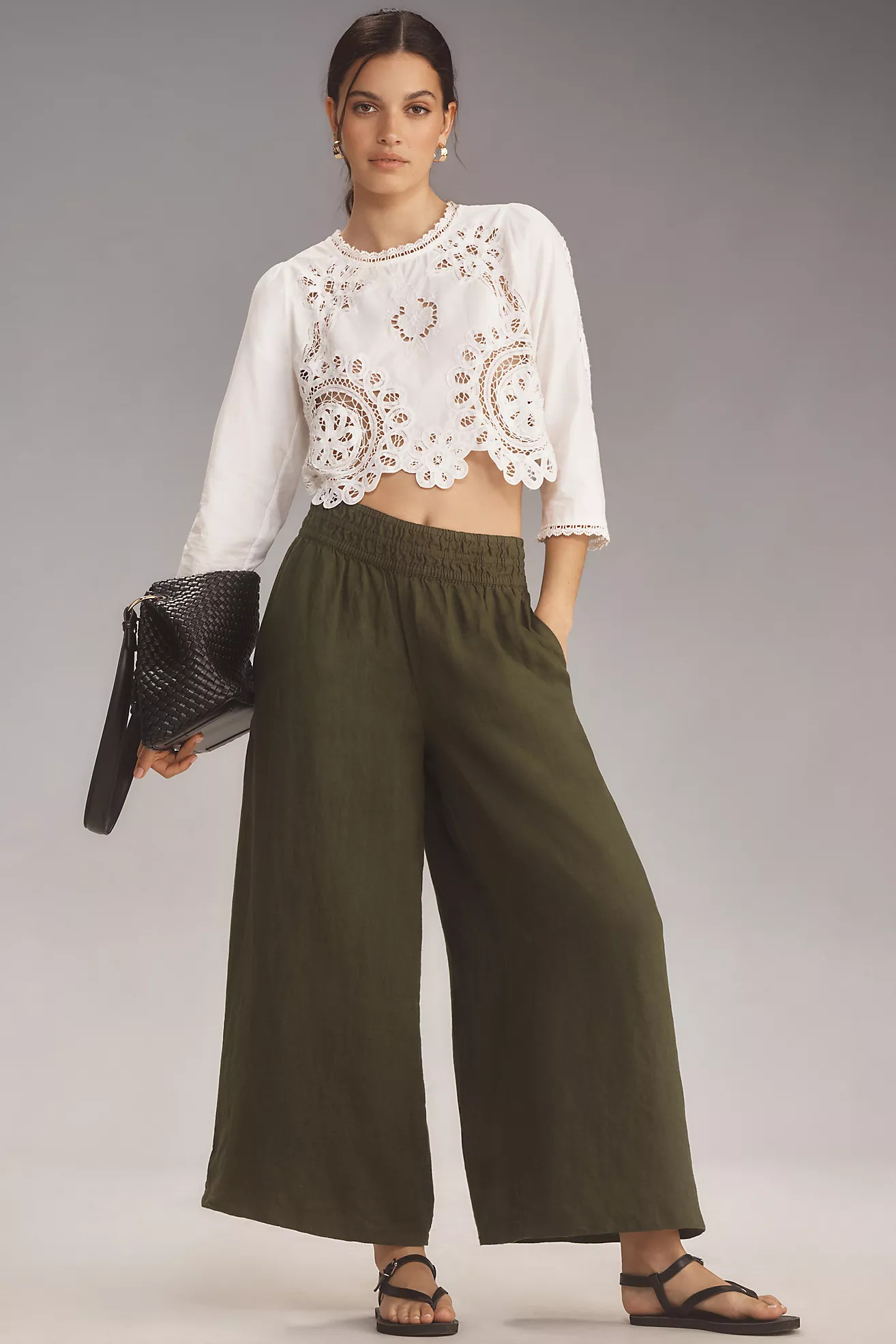 The Somerset Pull-On Pants: Linen Edition | Anthropologie (US)