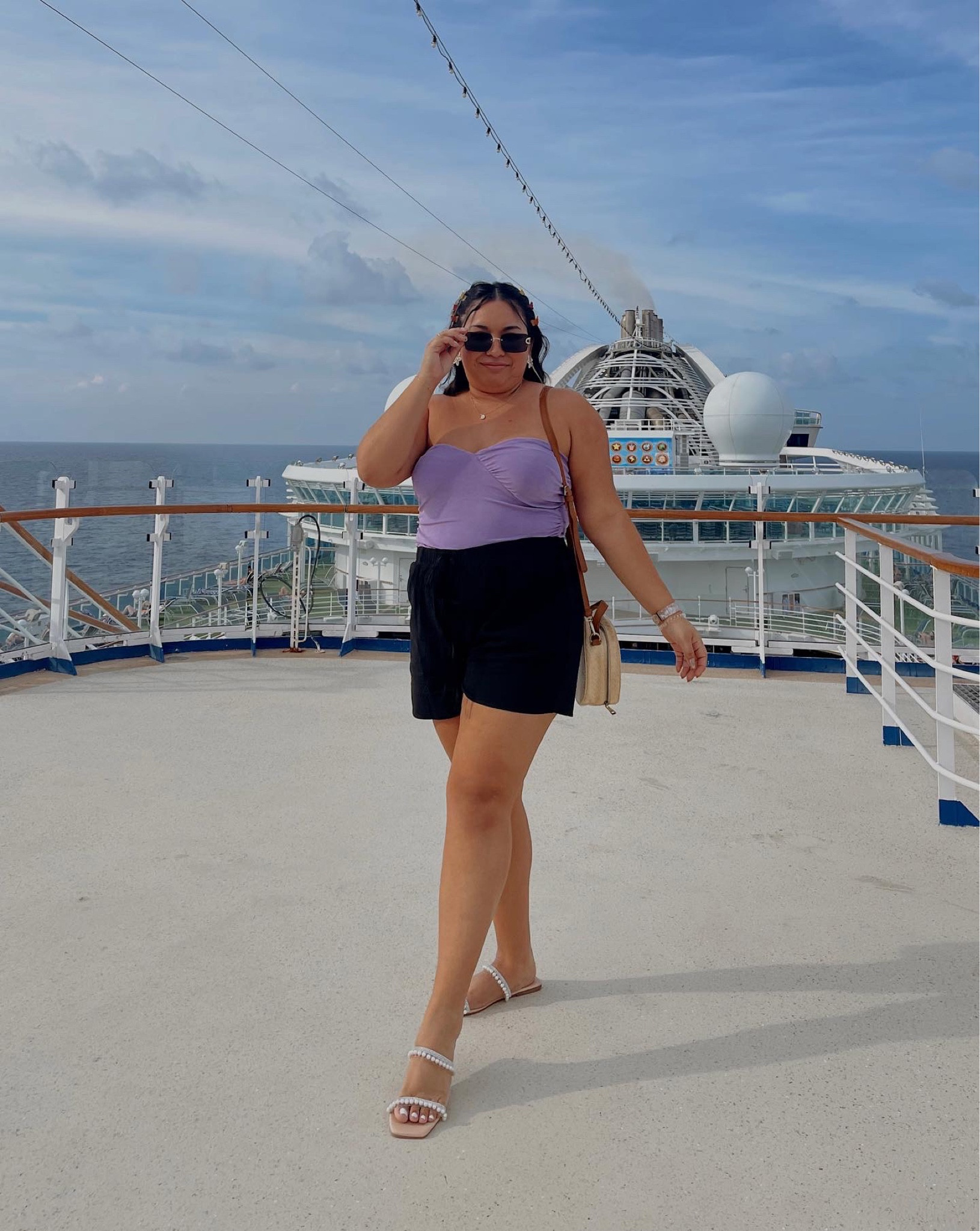 Spring fever 💜 

lilac top, tube top, spring outfit, black linen shorts, pearl sandals, spring vacation outfit, cruise outfit ideas

#LTKFind #LTKstyletip #LTKunder50