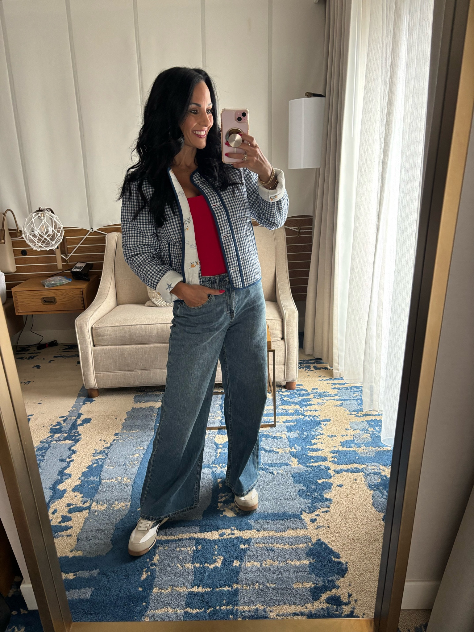 Jeans and gingham jacket on sale


#LTKSaleAlert #LTKOver40 #LTKootd