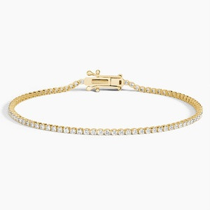 14K Yellow Gold 6.5 in. Petite Lab Diamond Tennis Bracelet (1 1/2 ct. tw.) | Brilliant Earth