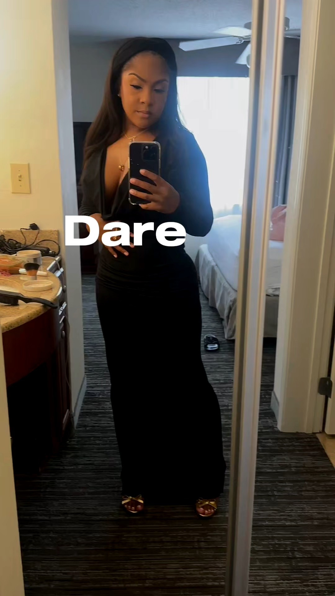 A chic black + gold awards-night look! PrettyLittleThing dress, gold bow heels, and H&M jewelry. Glow powered by Bath & Body Works + Vaseline, finished with Prada Paradoxe and Zara Red Temptation. Simple, elegant, inexpensively expensive look! 💋

Height: 5’1 | Weight: 148 | Dress: 6 | Shoe: 7.5

#LTKPetite #LTKSaleAlert #LTKBeauty
