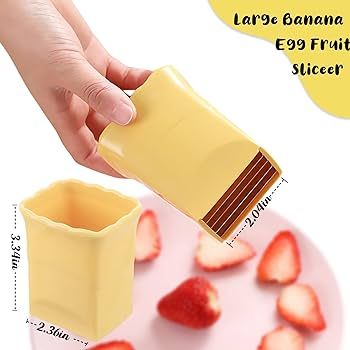 2 Pack Cup Slicers | Egg Slicers | banana slicers | Strawberry Cutter | Quickly Making Fruit Vege... | Amazon (US)