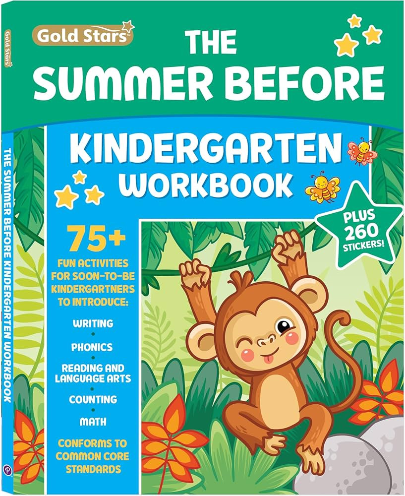 The Summer Before Kindergarten Workbook Bridging Preschool to Kindergarten for Ages 5 - 6: 75+ Ac... | Amazon (US)