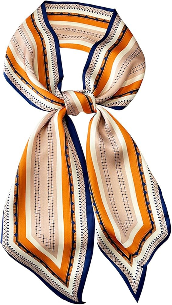 Head Scarf Hair Neck Scarves For Women Purse Bag Scarfs For Handbags Silky Long Thin Satin Headsc... | Amazon (US)