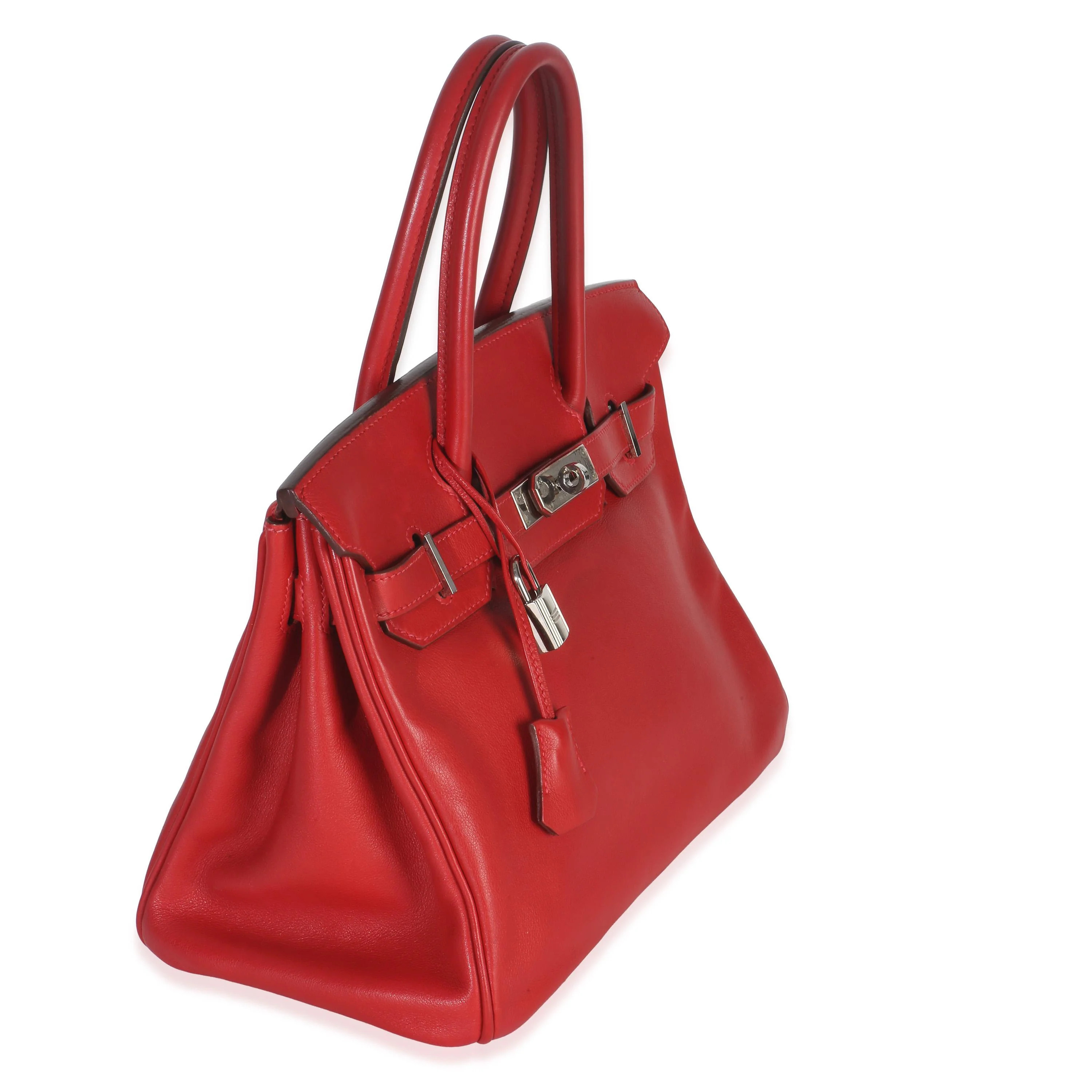 Hermès Swift Birkin 30 PHW Rouge Casaque | Italist.com US