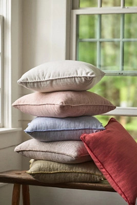 Rowen Linen Blend Pillow | Anthropologie (US)