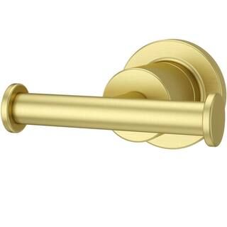 Contempra Double Robe Hook in Brushed Gold | The Home Depot