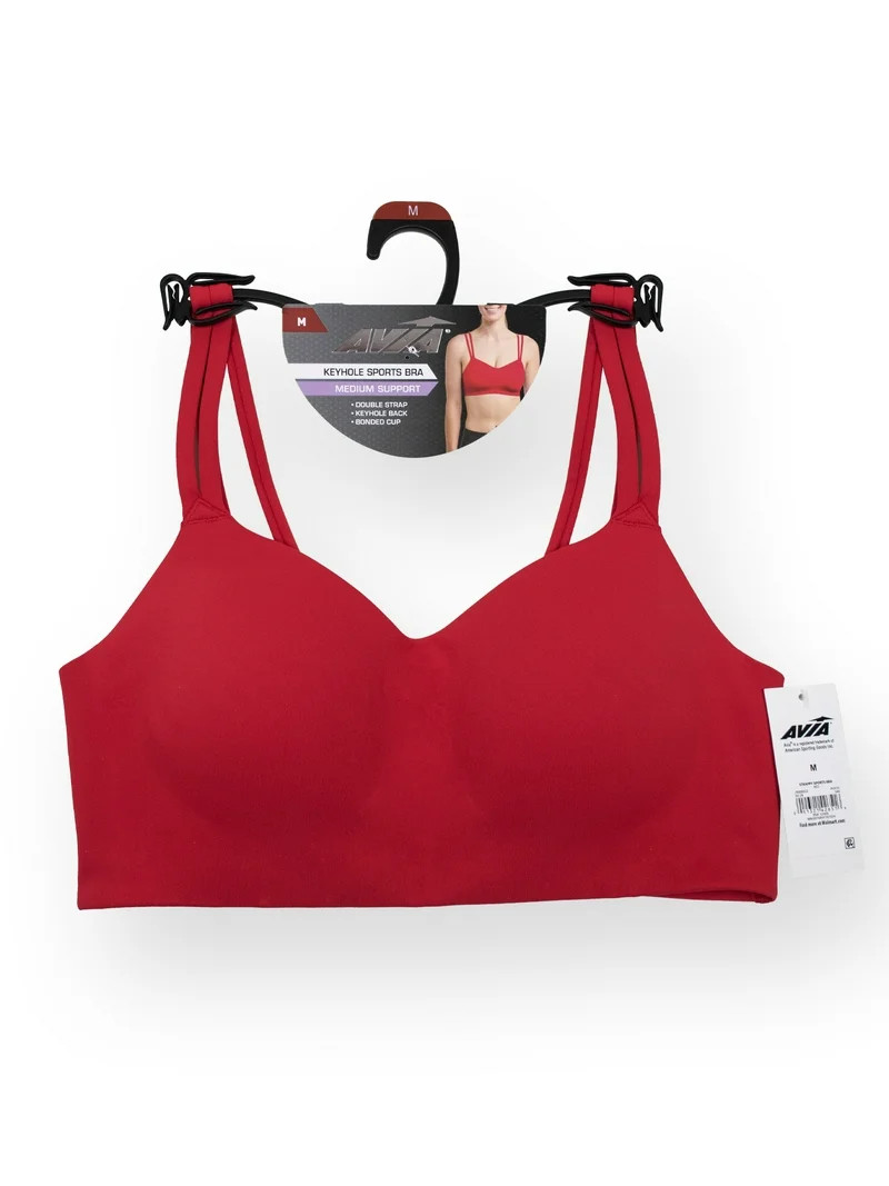 Avia Women's Medium Support Strappy Sports Bra, Sizes S-XXXL | Walmart (US)