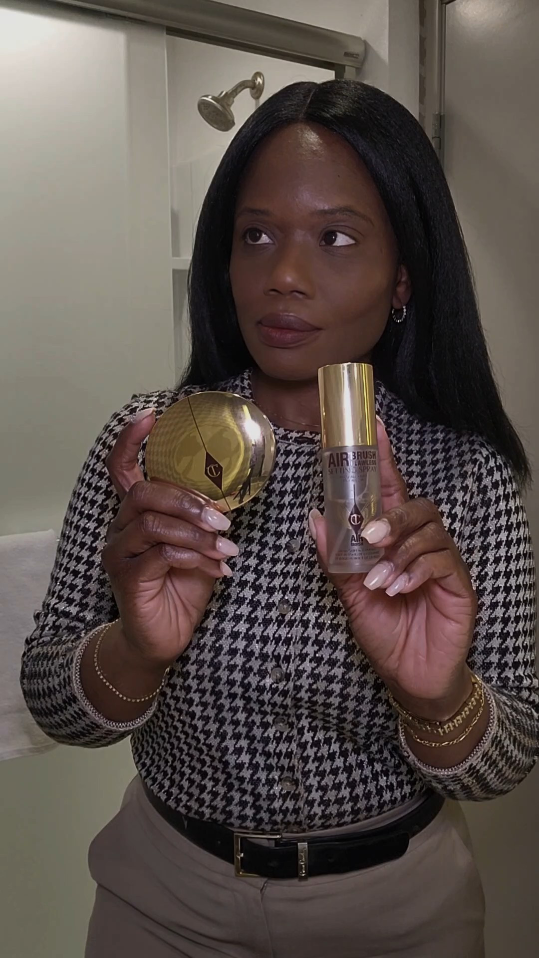 This duo *chef's kiss* Charlotte Tilbury press powder + setting spray. My face was set from day to night 

#LTKBeauty #LTKWorkwear #LTKmorningroutine