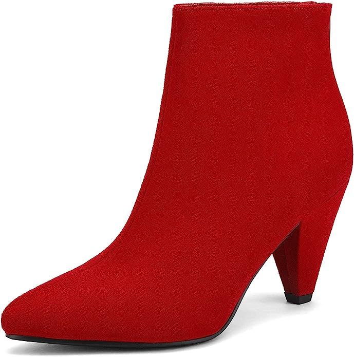 DREAM PAIRS Women's Pointed Toe High Heel Ankle Booties | Amazon (US)