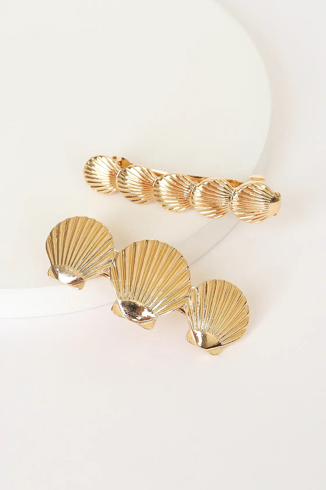 Sandcastle Queen Gold Shell Hair Clip Set | Lulus (US)