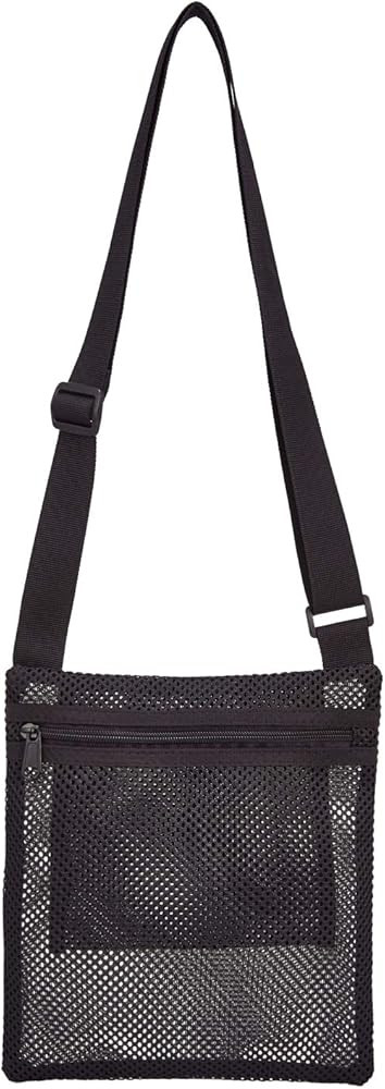Heavy Duty Semi-Transparent Mesh Purse, See Through Mesh Crossbody Bag | Amazon (US)