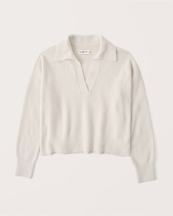 DreamLush Notch-Neck Polo | Abercrombie & Fitch (US)