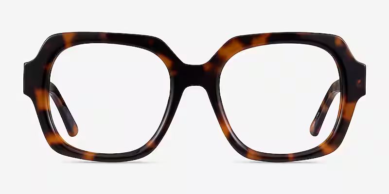 Ellen Geometric Tortoise Glasses for Women | Eyebuydirect | EyeBuyDirect.com