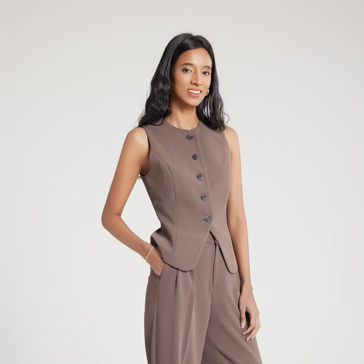 Women's Long Waistcoat Vest - A New Day™ | Target