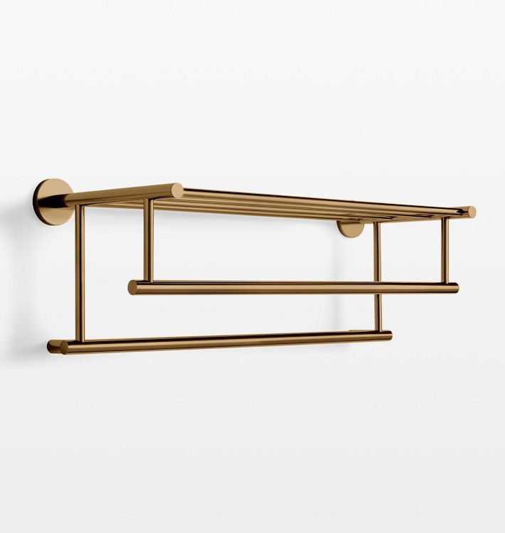 Riley 24" Train Rack with Double Towel Bars | Rejuvenation