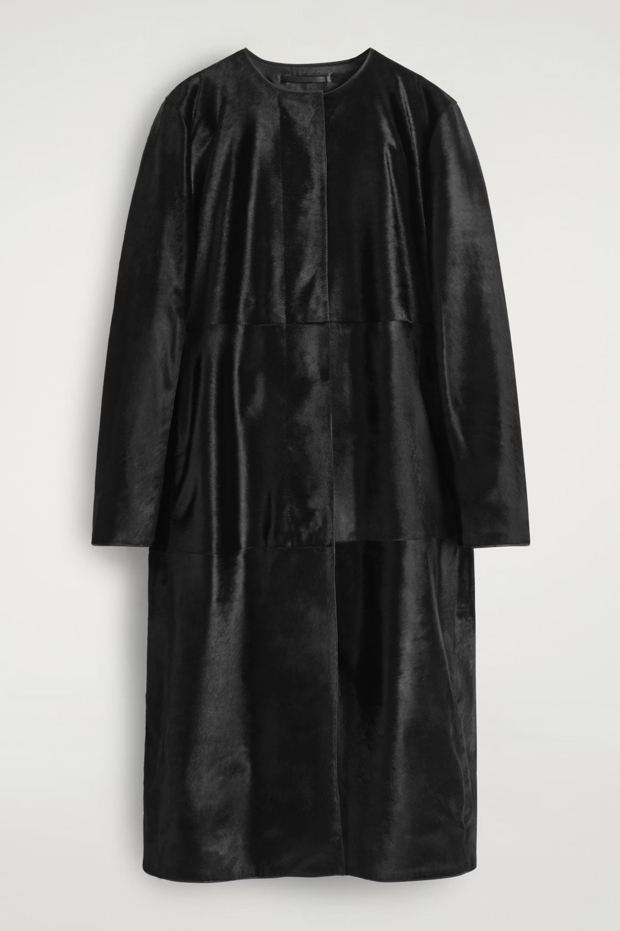 PONY HAIR COAT - CARBON | COS GB | COS UK