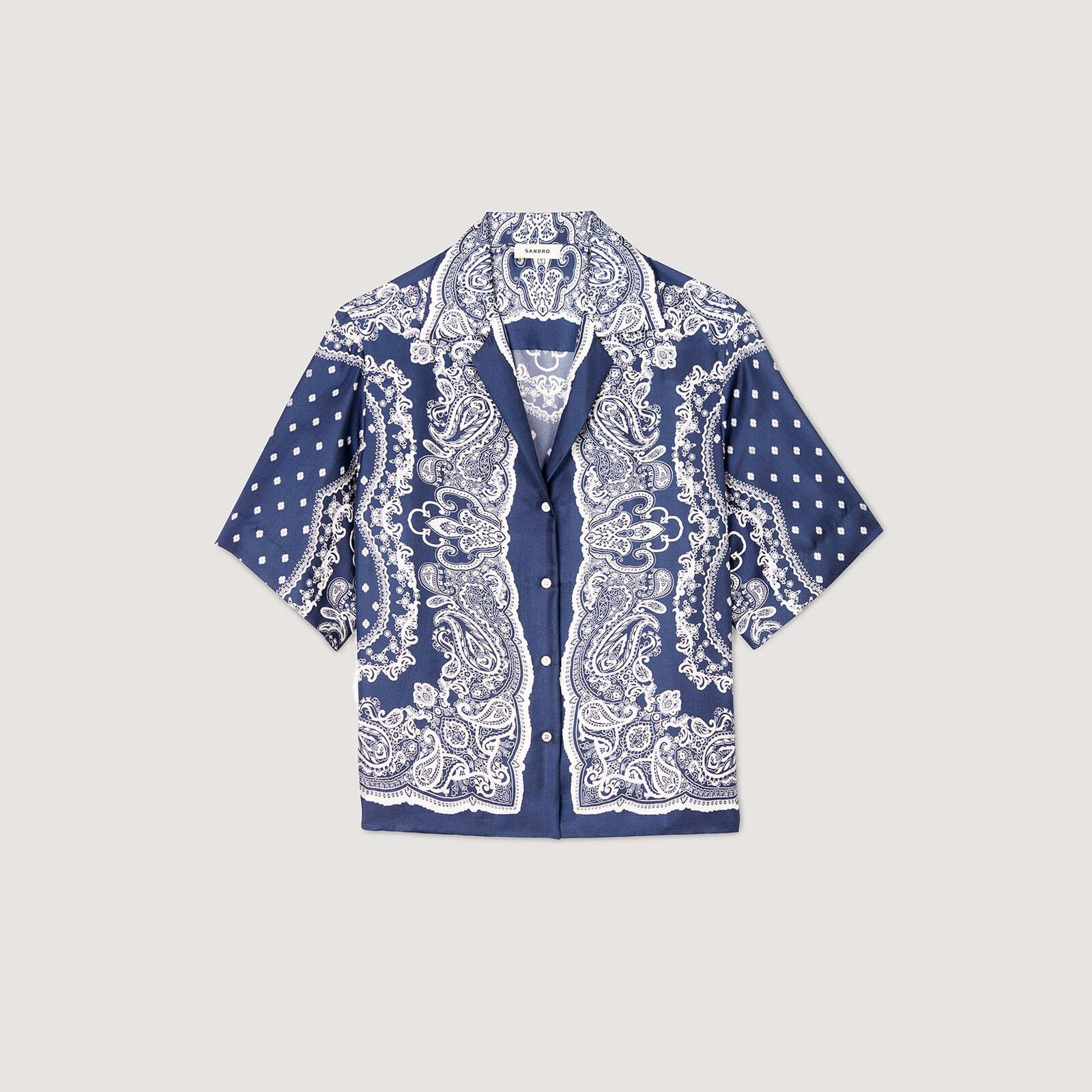 Bandana print shirt | Sandro US | Sandro-Paris US