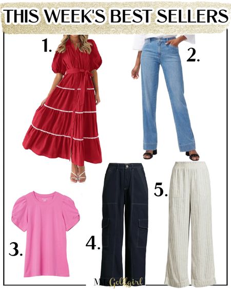 These were my subscriber favorites of the week:

1. This is actually a shirt dress-wearing it in the smallest size. 
2. Trouser jeans-if unsure, size down one
3. True to size (I have an XS)
4. So comfy and a little dressier version of cargo fabric pants
5. These linen blend pants are so good I ordered them in black too!



#LTKSeasonal #LTKover40 #LTKfindsunder50