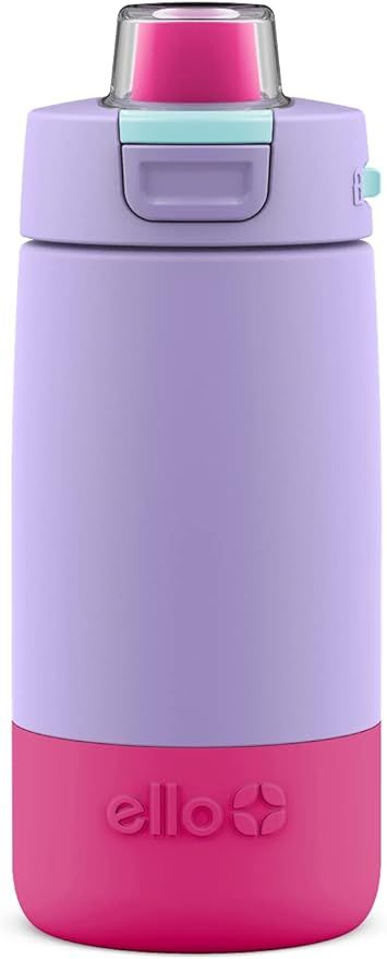 Ello Kids Colby 12oz Stainless Steel Insulated Water Bottle with Straw and Built-In Silicone Coas... | Amazon (US)