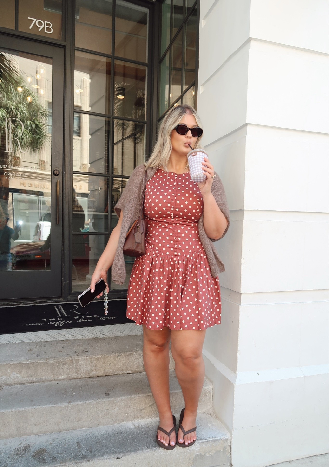 Outfit in Charleston! Wearing Large Tall in the dress 🥰

#LTKmidsize #LTKfall
