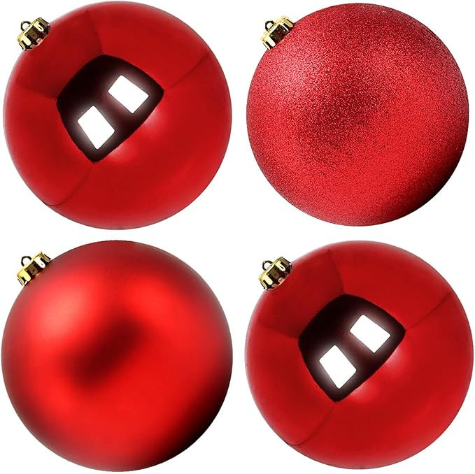 Extra Large Size Outdoor Christmas Ornaments, Oversized Huge Big Shatterproof Xmas Christmas Plas... | Amazon (US)