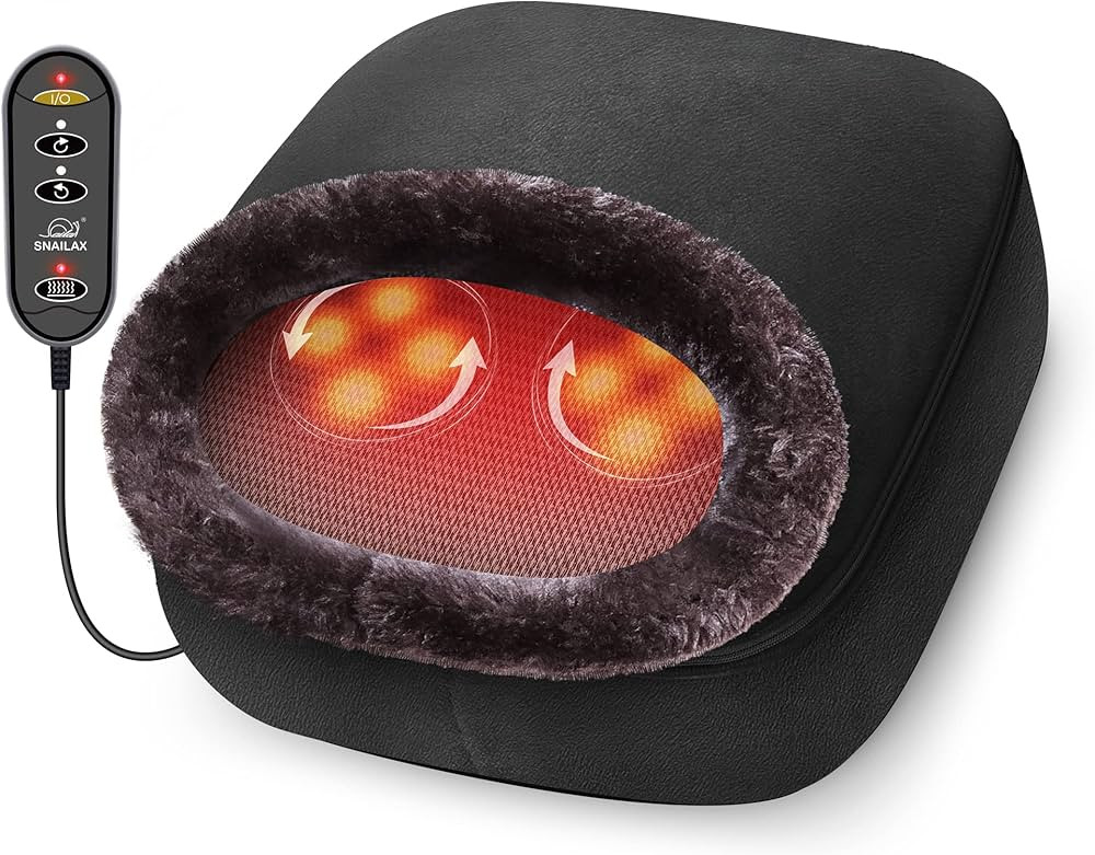 Snailax 2-in-1 Shiatsu Foot and Back Massager with Heat - Kneading Foot Warmer, Electric Feet Mas... | Amazon (US)