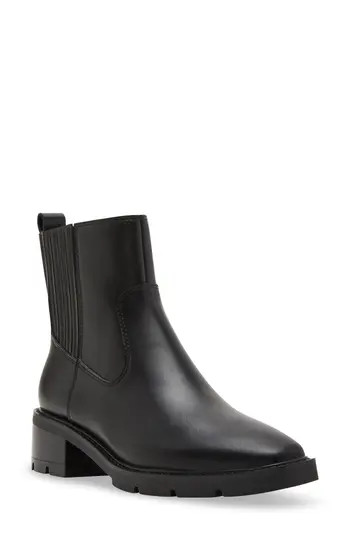 Blondo Heartly Block Heel Boot in Black Leather at Nordstrom Rack, Size 9.5 | Nordstrom Rack