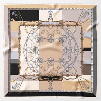 Gabriella - Hand Rolled Silk Foulard for Women - Hazelnut | Macy's