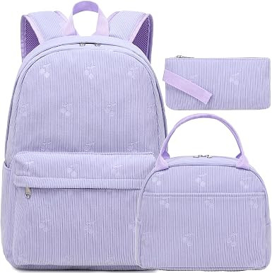 Kimwadalh School Backpack for Girls, Backpack with Lunch Box Pencil Case for Preschool Elementary... | Amazon (US)