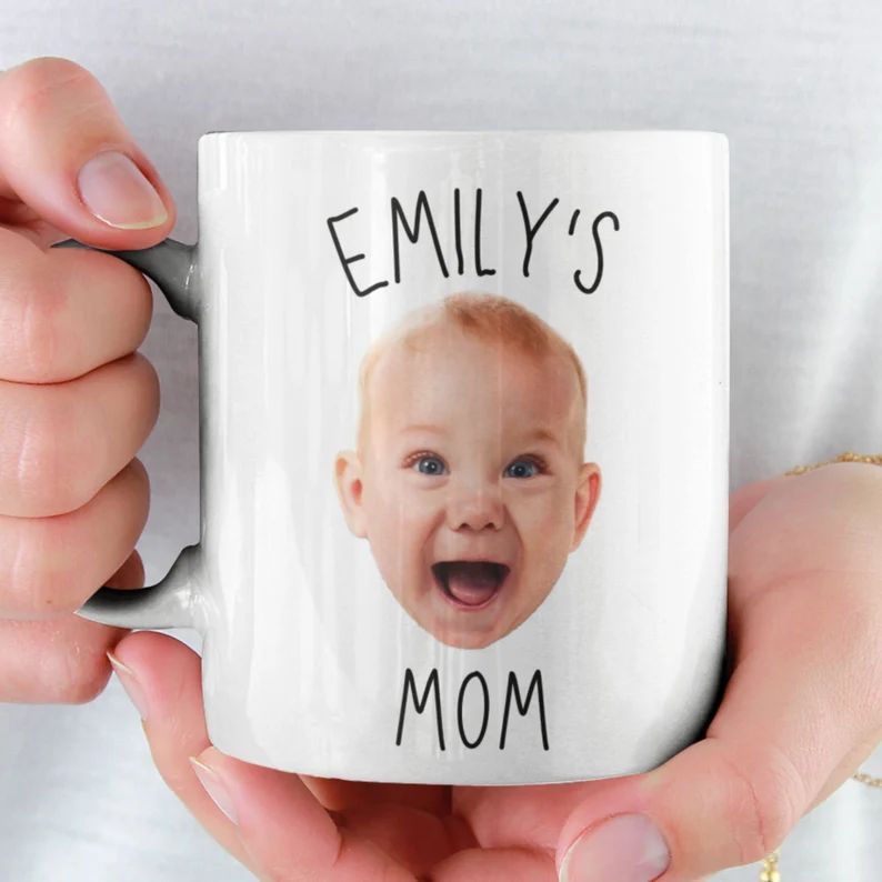Custom Baby Face Mug / Baby Photo Mug / Personalized Baby Face Mug / Mug Gift For Mum / Mug For N... | Etsy (US)