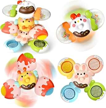 High Chair Baby Toys 12-18 Months, Suction Cup Spinner Toy for Baby Rattle, Sensory Toys for Todd... | Amazon (US)