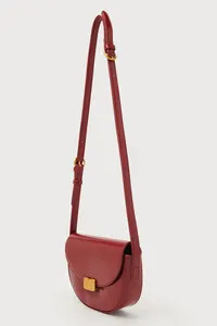 Perfect Sunday Rust Red Half Circle Crossbody Bag | Lulus