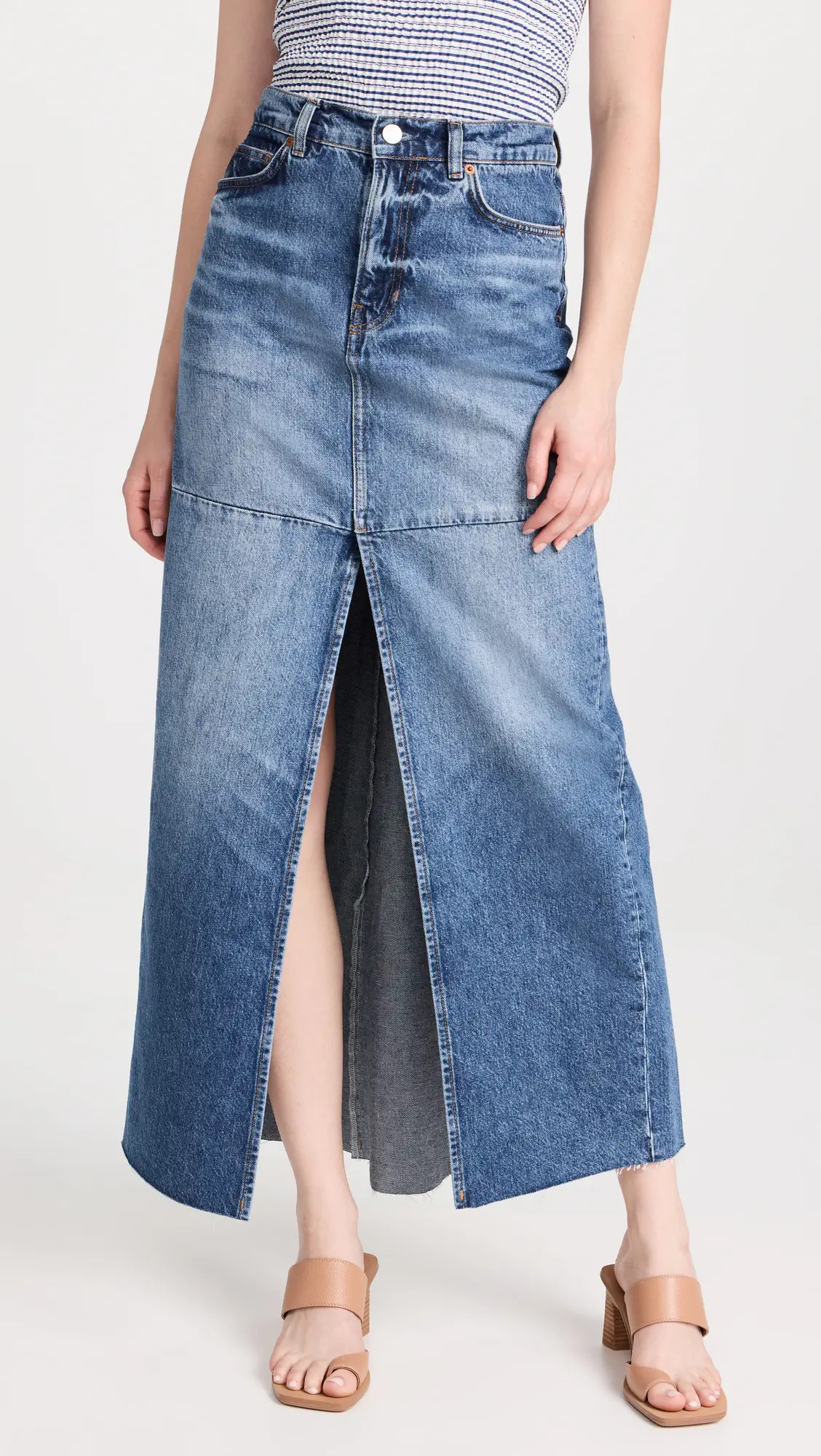 Reformation Tazz Maxi Denim Skirt | Shopbop | Shopbop