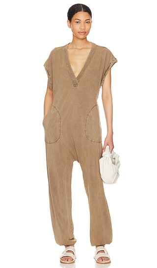x FP Movement Hot Shot V-neck Onesie in Oregano | Revolve Clothing (Global)