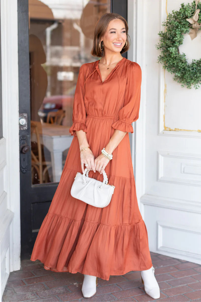 Taylor Dress- Rust | Avara