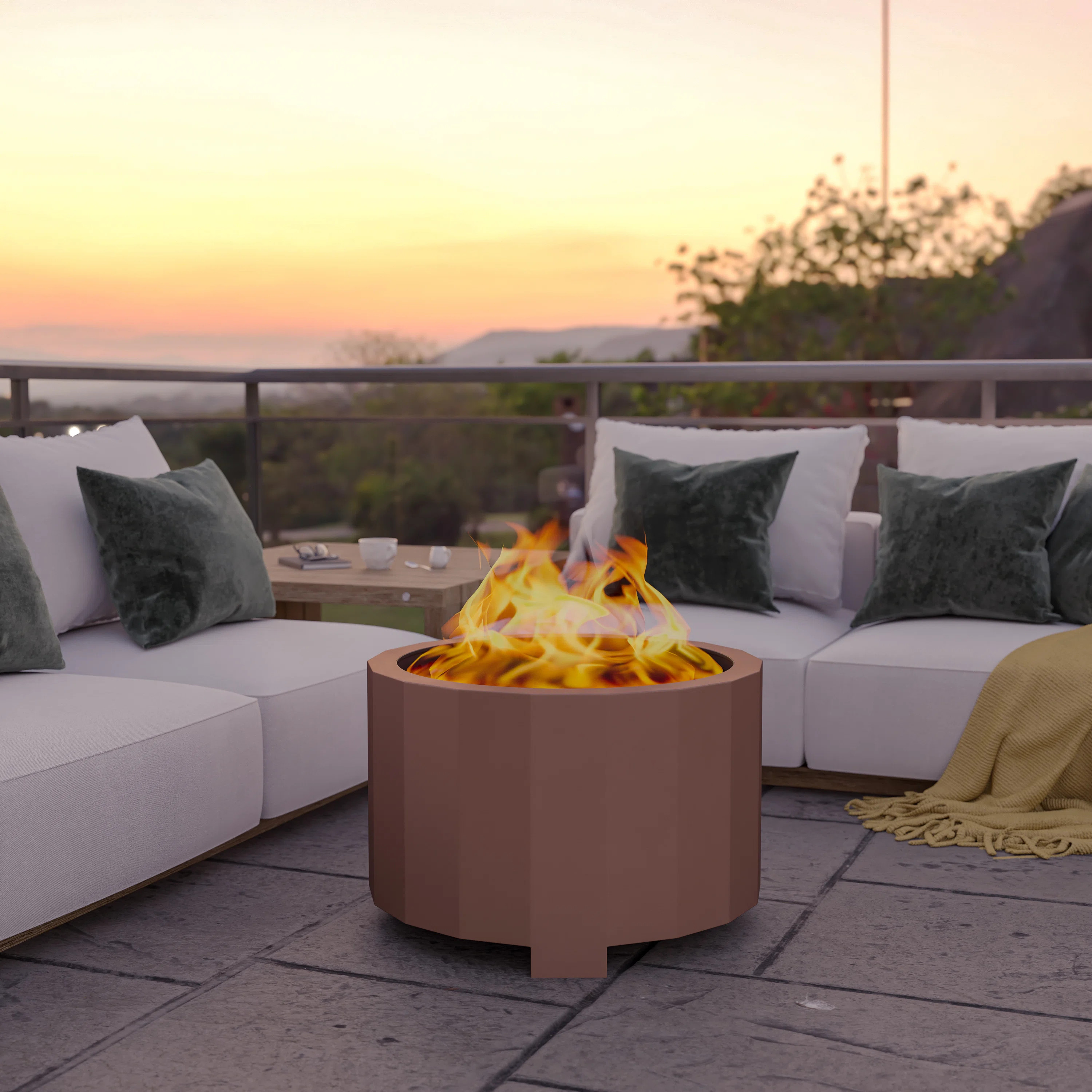 Portable Commercial Grade Outdoor Smokeless Wood Burning Fire Pit | Wayfair North America