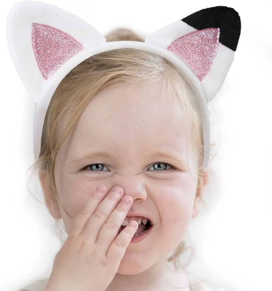 Cat Ears Headbands for Kids Toddler Halloween Headband Glitter Hairband Accessories Birthday Part... | Amazon (US)