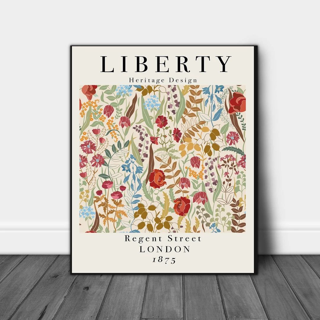 Liberty Print Liberty of London Print Gallery Poster Artist - Etsy | Etsy (US)