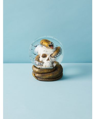 6.5in Skull And Snake Water Globe | HomeGoods