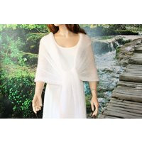 Bridal Shawls & Wrap For Wedding, Shawl Wedding Guest, White Shawl Knitted Bride, Ladies | Etsy (US)