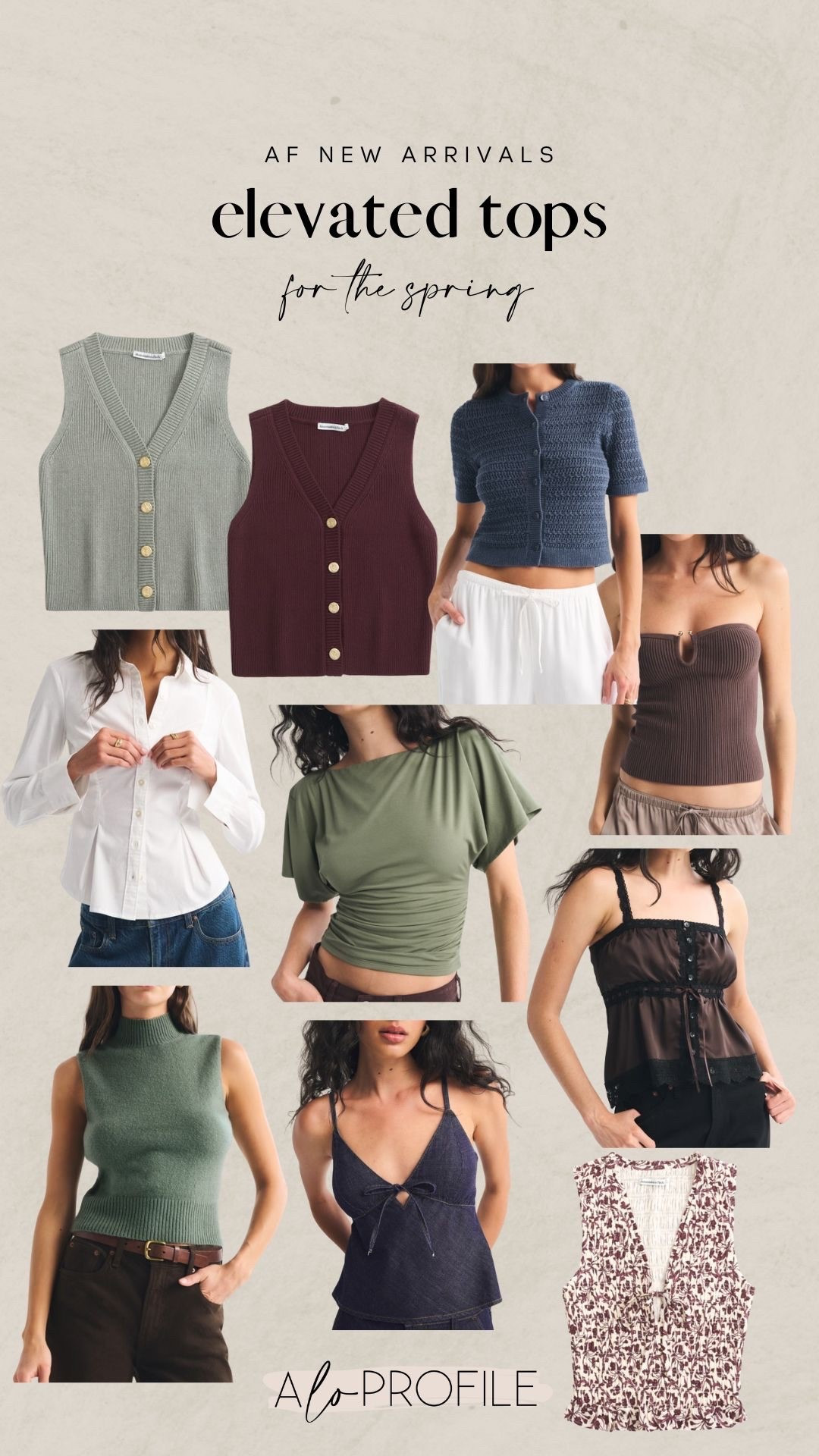 Elevated Tops for Spring // Abercrombie, Abercrombie spring fashion, spring tops, spring style, spring fashion, spring outfits, spring outfit inspo, spring fashion, neutral spring outfits