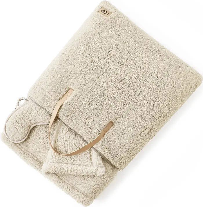 Original Faux Shearling Throw Blanket & Eye Mask Sleep Set | Nordstrom