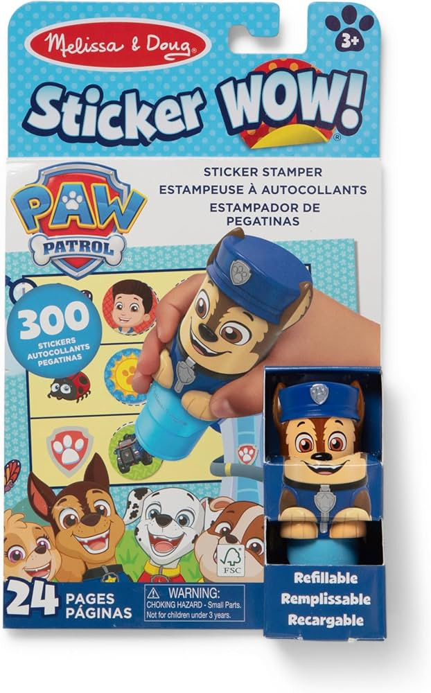 Melissa & Doug Sticker Wow!™ 24-Page Activity Pad and Sticker Stamper, 300 Stickers, Arts and C... | Amazon (US)