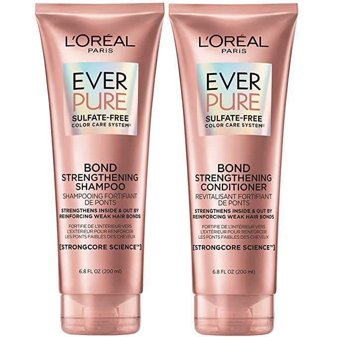 L'Oreal Paris EverPure Bonding Shampoo and Conditioner Kit for Color-Treated Hair, 6.8 Ounce (Set... | Amazon (US)