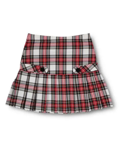 Florence Eiseman Plaid Pleated Skirt in Red And White Plaid at Nordstrom, Size 7 | Nordstrom