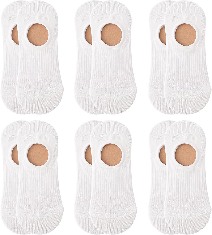 Women's No Show & Liner Socks, Size 7-11, Low Cut Ankle Style Socks for Sneakers or Low-top Casual Shoes.Pack of 6 | Amazon (CA)