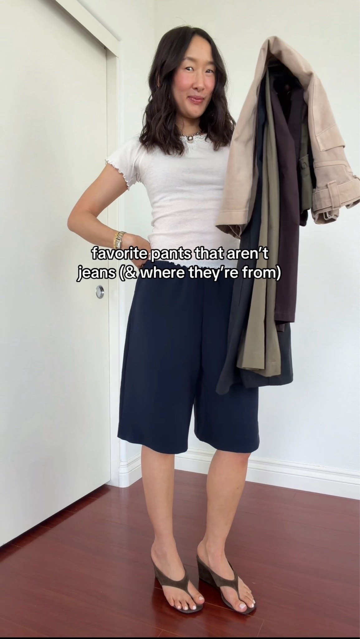 Xs in Leset shorts, 2 in white cos, xs in free people, 0 in gap belted culottes (40% off rn), 2 in silk massimo dutti, 4P in Ruti, xxs in deiji studios!